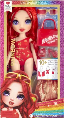 Zdjęcie produktu dla MGA Entertainment Rainbow High Swim & Style Fashion Doll - Ruby (czerwona)