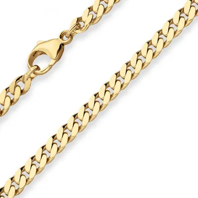 Produktbild von 5,4mm Armband Panzerkette Goldarmband Armschmuck aus 585 Gold Gelbgold 19cm