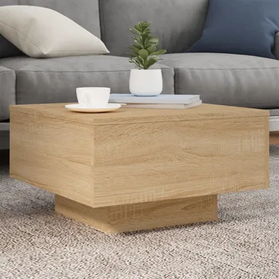 Produktbild von Couchtisch Wohnzimmertisch, moderner Stil, Sonoma-Eiche 55x55x31 cm Holzwerkstoff 836569