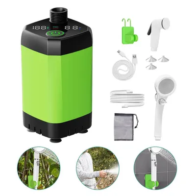 Produktbild von Tragbare Campingdusche Akku mit Pumpe, Camping Dusche Outdoor , Mobile Duschen Außenduschen mit Duschkopf und Schlauch, für Camping Garten Autowaschen