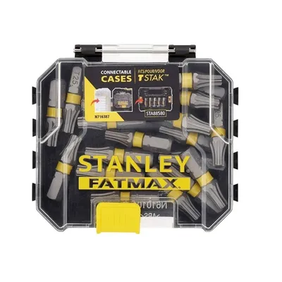 Obrázok produktu pre Stanley STA88571 20-dielna sada bitov na rázový uťahovák T25 25 mm
