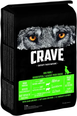 Produktbild von Crave Hund Beutel Adult mit Lamm und Rind, Adult, Rind, Hammelfleisch, 11,5 kg