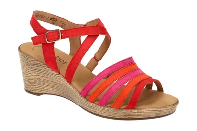 Produktbild von Gabor 44.671 Damen Sandalette - Riemchen Sandalen rot Elegant NEU