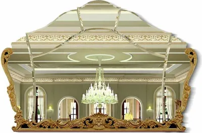 Produktbild von Casa Padrino Luxus Barock Spiegel Gold 209 cm - Barockstil Wandspiegel -  Italy