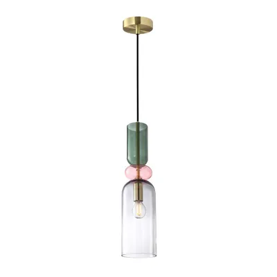 Image de Suspension Manso multicolore 1xE14x40W, verre, dimensions : 153x11x11 cm, IP20, Italux