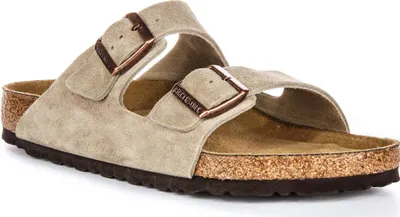 Produktbild von Birkenstock Arizona Soft Footbed In Taupe – 10.5 UK - 45 EU - 12/12.5M US / Taupe