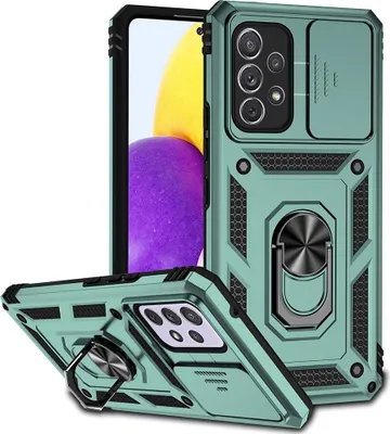 Produktbild von Samsung Galaxy A53 Hülle - Coverup Armor Ring Ständer Back Cover mit Kamera Schutz - Mintgrün