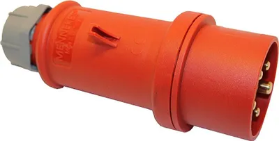Produktbild von CEE Stecker 16A 5-polig 400V MENNEKES ROT