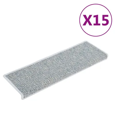 Obrázok produktu pre Samolepiace nášľapy na schody vzhľad sisal 15ks 65x21x4cm modré