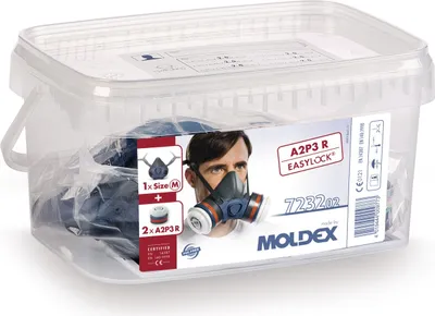 Produktbild von Atemschutzbox 723202 1x700201,2xA2P3 R Filter 923001 MOLDEX