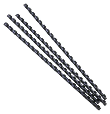 Obrázek produktu pro Exacompta 76201E Vázací spirály z PVC 8 mm 25 kusů pro dokumenty A4 černá