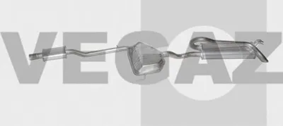 Produktbild von VEGAZ FTS-198 Endschalldämpfer für FIAT BRAVO I (182) Auspuff