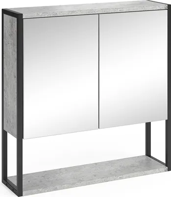 Immagine prodotto di Specchio contenitore bagno Vicco Fyrk Calcestruzzo 60 x 60.6 cm, Model 33978