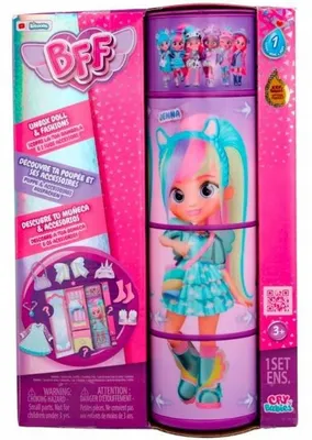 Produktbild von Cry Babies Jenna BFF Puppe mit Zubehör - Modische Teenager-Figur