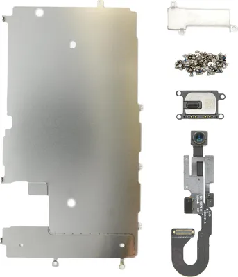 Produktbild von iPhone 7 Hitzeschutz Blech Lichtsensor Frontkamera Hörmuschel Schrauben Set