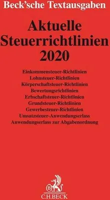 Produktbild von Aktuelle Steuerrichtlinien 2020