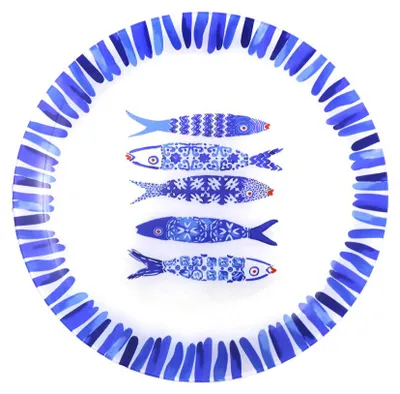 Produktbild von Präsentierteller für blauen Fisch, 30 x 30 x 2,2 cm