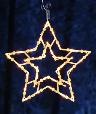 Produktbild von LED Weihnachts Fenster Silhouette XXL - Motiv: Stern
