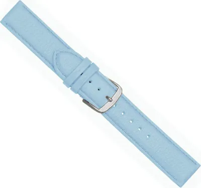 Produktbild von Beach Ersatzband Uhrenarmband Kalbsleder Hellblau  20447S, Stegbreite:12mm