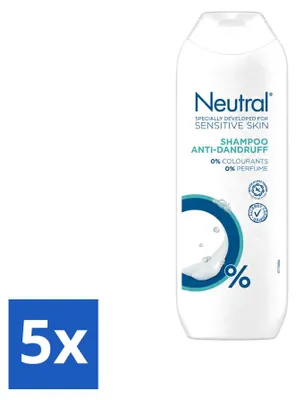 Produktbild von 5 x Neutral Anti-Schuppen Shampoo für empfindliche Haut - 250 ml - Vorteilspackung - 5 Stücke