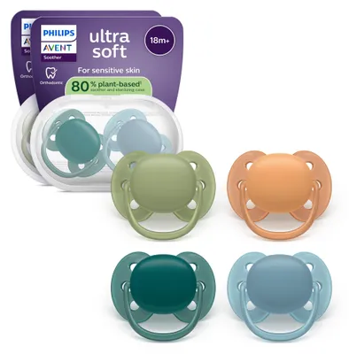 Obrázok produktu pre Philips AVENT SCF093/08, Ultra mäkký cumlík, Ortodontické, Silikón, Chlapec / dievča