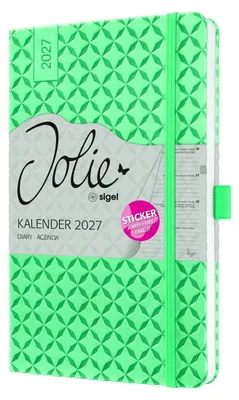 Produktbild von Wochenkalender Jolie 2027 Hardcover ca. A5 Mint Green 174 Seiten