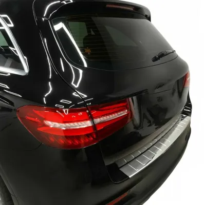 Für Mercedes GLC X253 2015-2019 Ladekantenschutz Edelstahl Chrom MIT ABKANTUNG in der Farbe Chrom von Recambo e.K.