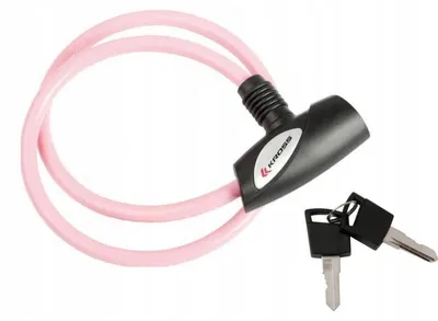 Produktbild von Kross KZK 100 Spiralschloss Fahrradsicherung pink