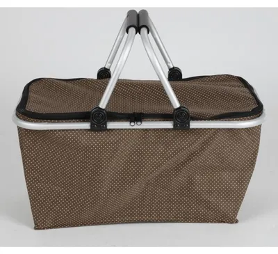 Image de 12x Panier pliable en aluminium Cadre stable Housse en polyester essuyable jusqu'à 25kg