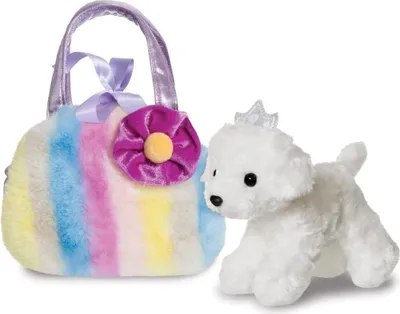 Obrázok produktu pre AURORA Fancy Pals Plush Puppy in a purple bag, 20 cm
