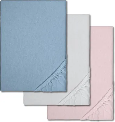 Produktbild von Sparpaket 3 Farben Spannbettlaken Winterflausch 90 x 190 - 100 x 200 cm (3 Stück)