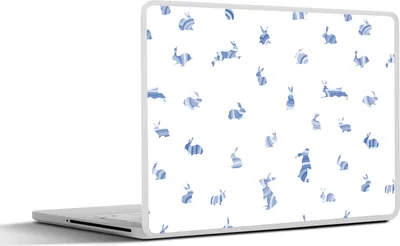 Produktbild von MuchoWow® Laptop Aufkleber Sticker Cover Kaninchen - Muster - Hase 36.5x27.5 cm - Laptop-Sticker