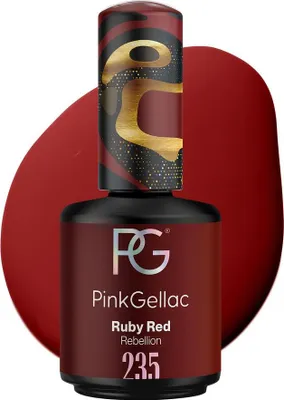 Produktbild von Pink Gellac - Shellac - Rebellion - Cremiges Finish - Ruby Red - 15 ml