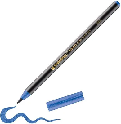 Obrázok produktu pre Edding Štetcový popisovač 1340 - trblietavo modrý