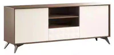 Produktbild von Design Wandschrank Regal Wohnzimmer TV-Ständer Holz Wand Regale