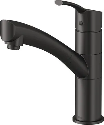 Produktbild von Lenz NEXO Küchenarmatur Schwarz-matt, Einhebelmischer mit herausziehbarer Handbrause, Keramikkartusche, Anti-Fingerabdruck, wassersparend 41130051