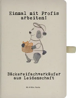 Produktbild von Mr. & Mrs. Panda Reisetagebuch Bäckereifachverkäufer Leidenschaft - Transparent - Geschenk, Notizheft, Beruf, Bäckerei, Schreibheft, Tagebuch, Lustig, Backstube, Journal