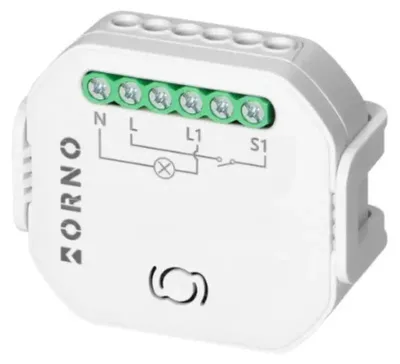 Produktbild von Orno | Unterputz-Smart-Relais OR-SH-17100 - Wi-Fi + Bluetooth - 1-Kanal - 2300 W - Einfache Steuerung