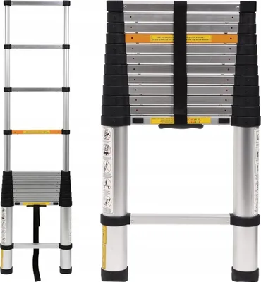 Produktbild von Teleskop-Aluminiumleiter 3,8 M 13 Stufen - W-17701