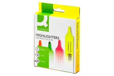 Immagine prodotto di Q-Connect® KF01116 Evidenziatore - circa 2 - 5 mm, confezione da 4