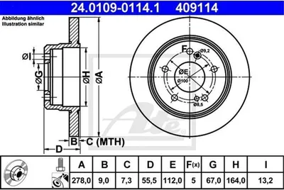 Zdjęcie produktu dla Tarcza Hamulcowa Db Tył W202/203/W210/W124