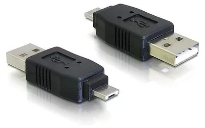 Obrázok produktu pre DeLOCK Adapter USB micro-A male to USB2.0 A-male, USB micro-A, USB 2.0 A, Čierna