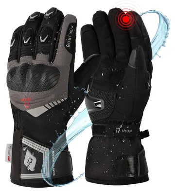 Image de Gants de moto chauds et imperméables avec écran tactile
