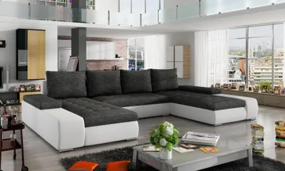 Produktbild von Wohnlandschaft Luxus Sofa Couch Garnitur Ecksofa Textil Couchen Sofas Möbel Neu