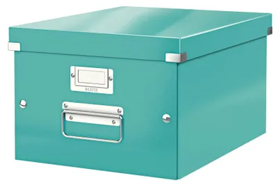 Imagen del producto de Caja de almacenamiento Leitz Click & Store, formato DIN A4, color azul hielo