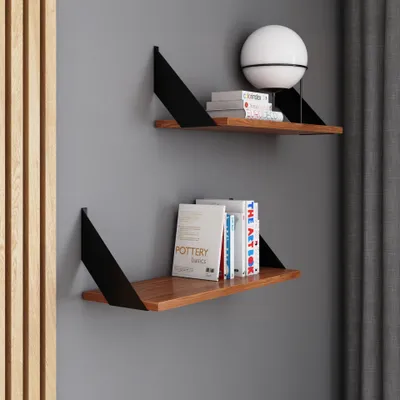 Obrázek produktu pro AKKE Burgundy Závěsná police FLAT moderní LOFT-style DxŠ: 60x20 cm