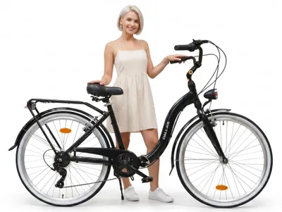 Produktbild von Dallas Bike Klapprad Faltrad 28 Zoll - 7-Gang Shimano - Alu-Rahmen M 18" - Schwarz
