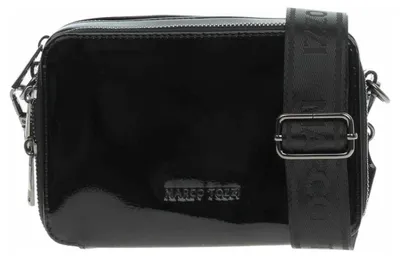 Productafbeelding van Marco Tozzi dames-crossbodytas 2-61003-44 zwart lakleer