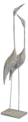 Produktbild von Dekorative Dekofigur Fischreiher im 2er Set für den Garten im Vintage Shabby Landhausstil