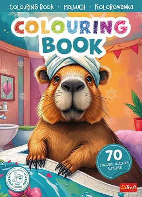 Immagine prodotto di Capibara. Libro da colorare con adesivi